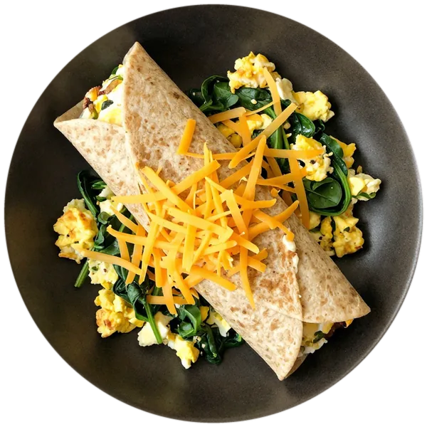 Veggie Scramble Breakfast Wraps