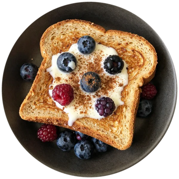Whole Wheat French Toast with Berries