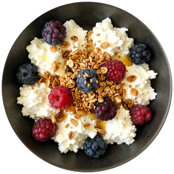 Cottage Cheese Berry Bowls