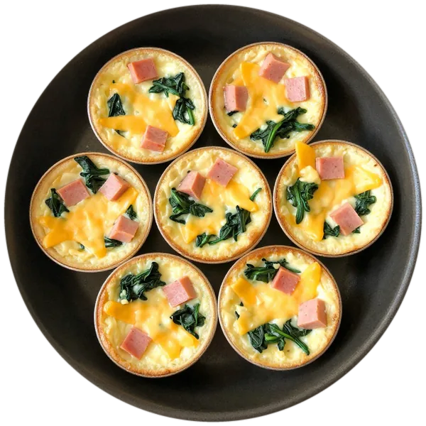 Ham and Cheese Egg Cups
