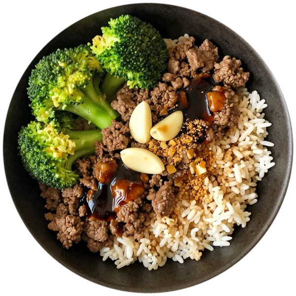 Ground Beef and Broccoli Rice Bowls