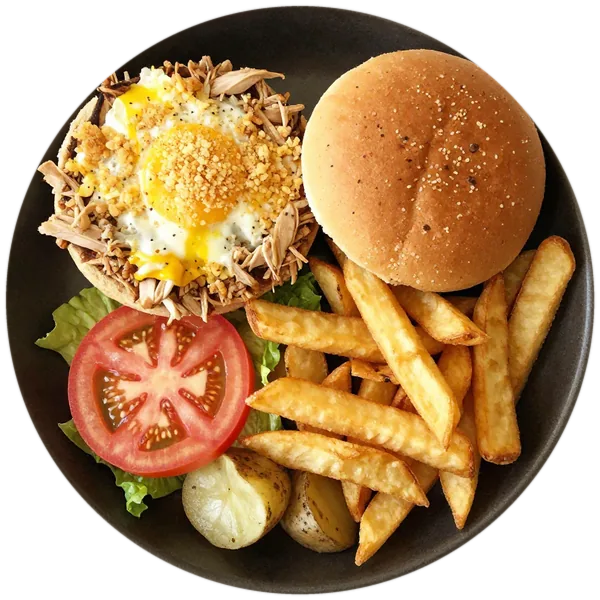 Baked Turkey Burgers with Oven Fries