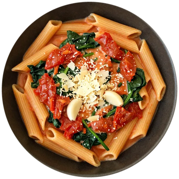 Creamy Tomato Pasta with Spinach