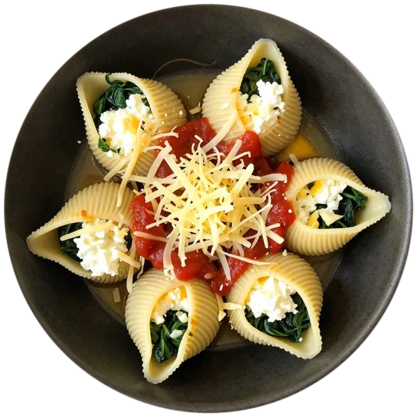 Spinach and Cheese Stuffed Shells