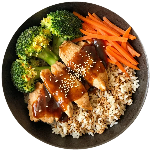 Teriyaki Chicken and Veggie Bowls