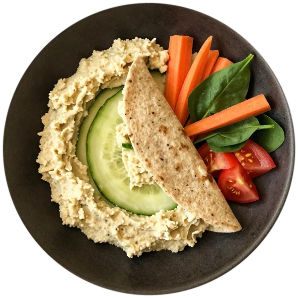 Cucumber Hummus Veggie Wraps