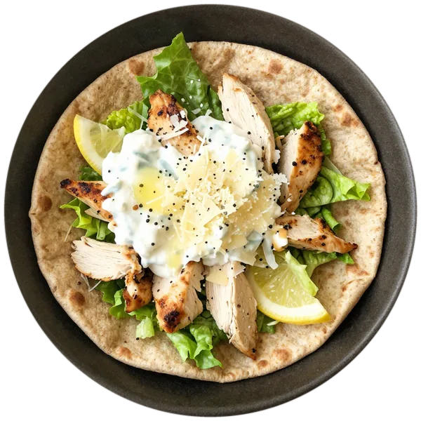 Chicken Caesar Pita Pockets